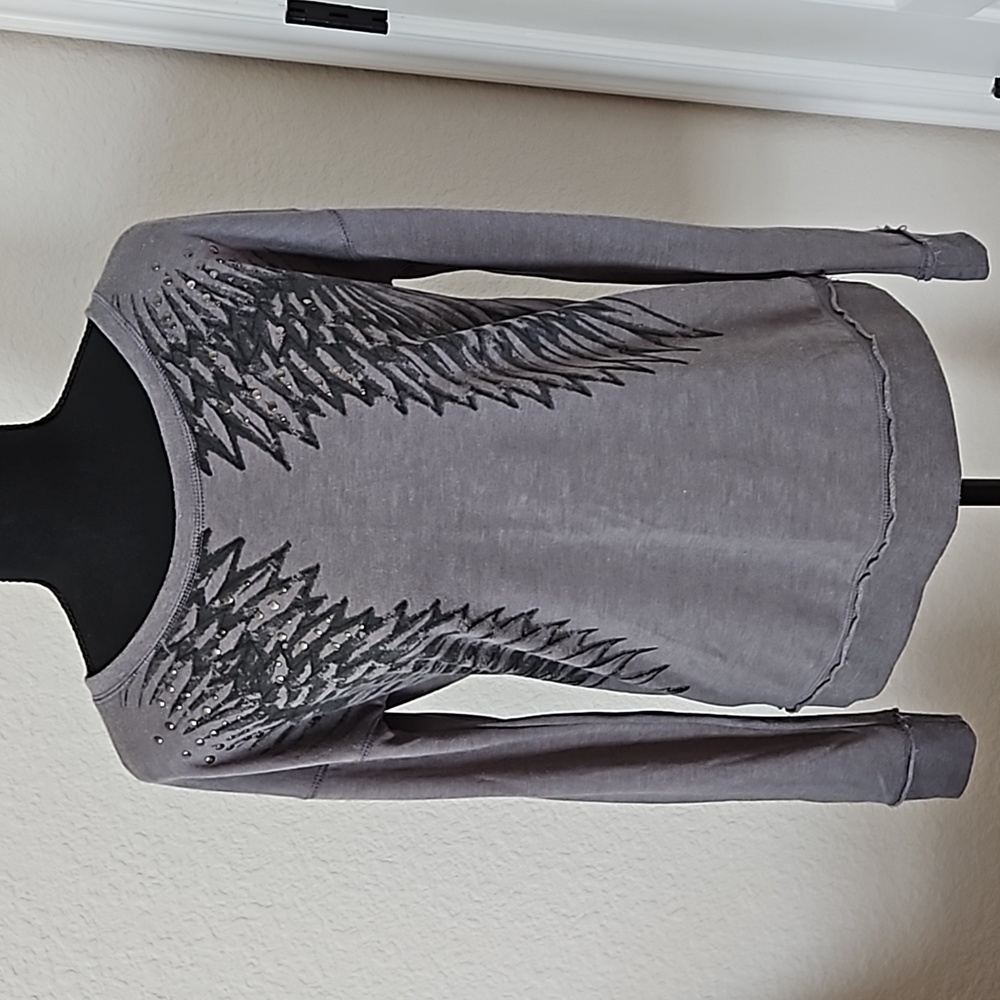 Rock & Republic Wings Long Sleeve Sweatshirt
